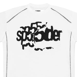 CONTRAST STITCH SLUB TEE