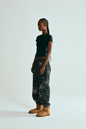 EMBROIDERED AOP SWEATPANT